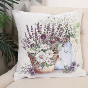 Dvipusis pagalvės užvalkalas Levandų harmonija