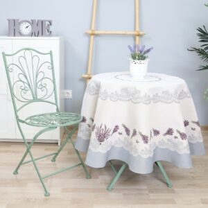 Apvali staltiesė Provanso levandos