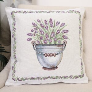 Dvipusis pagalvės užvalkalas Levandų žavesys