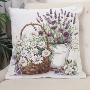 Dvipusis pagalvės užvalkalas Levandų elegancija