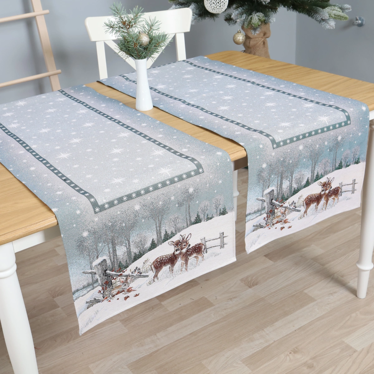 Kalėdinis stalo takelis Žiemos idile