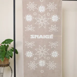 Individualūs austi rankšluosčiai pagal užsakymą - Snaigė pavyzdys| Textile Idea