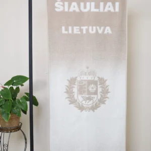 Individualūs austi rankšluosčiai pagal užsakymą - Šiaulių herbas pavyzdys| Textile Idea