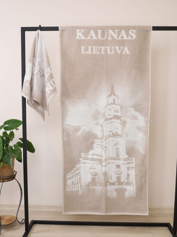 Individualūs austi rankšluosčiai pagal užsakymą - Kaunas pavyzdys| Textile Idea