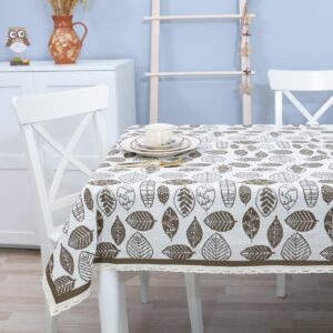 Medvilninė staltiesė Lapeliai / 1 perkate – antra dovanų!