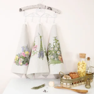 Virtuvinių rankšluosčių rinkinys Žolelės