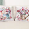 Dvipusis pagalvės užvalkalas Pavasario puokštė