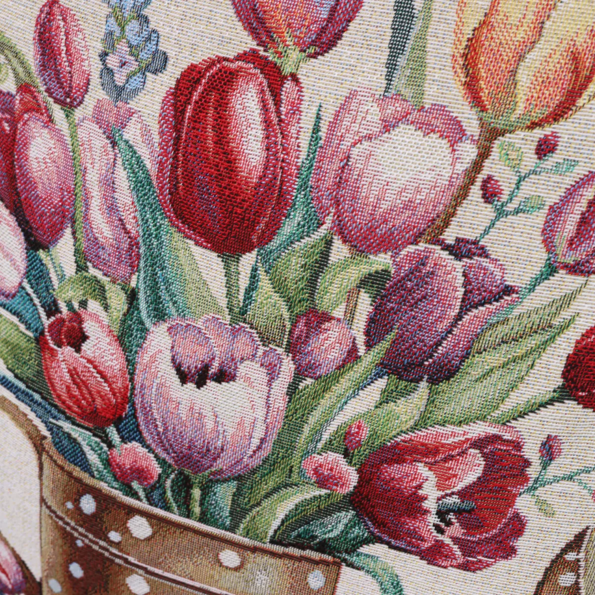 Dvipusis pagalvės užvalkalas Tulpių harmonija