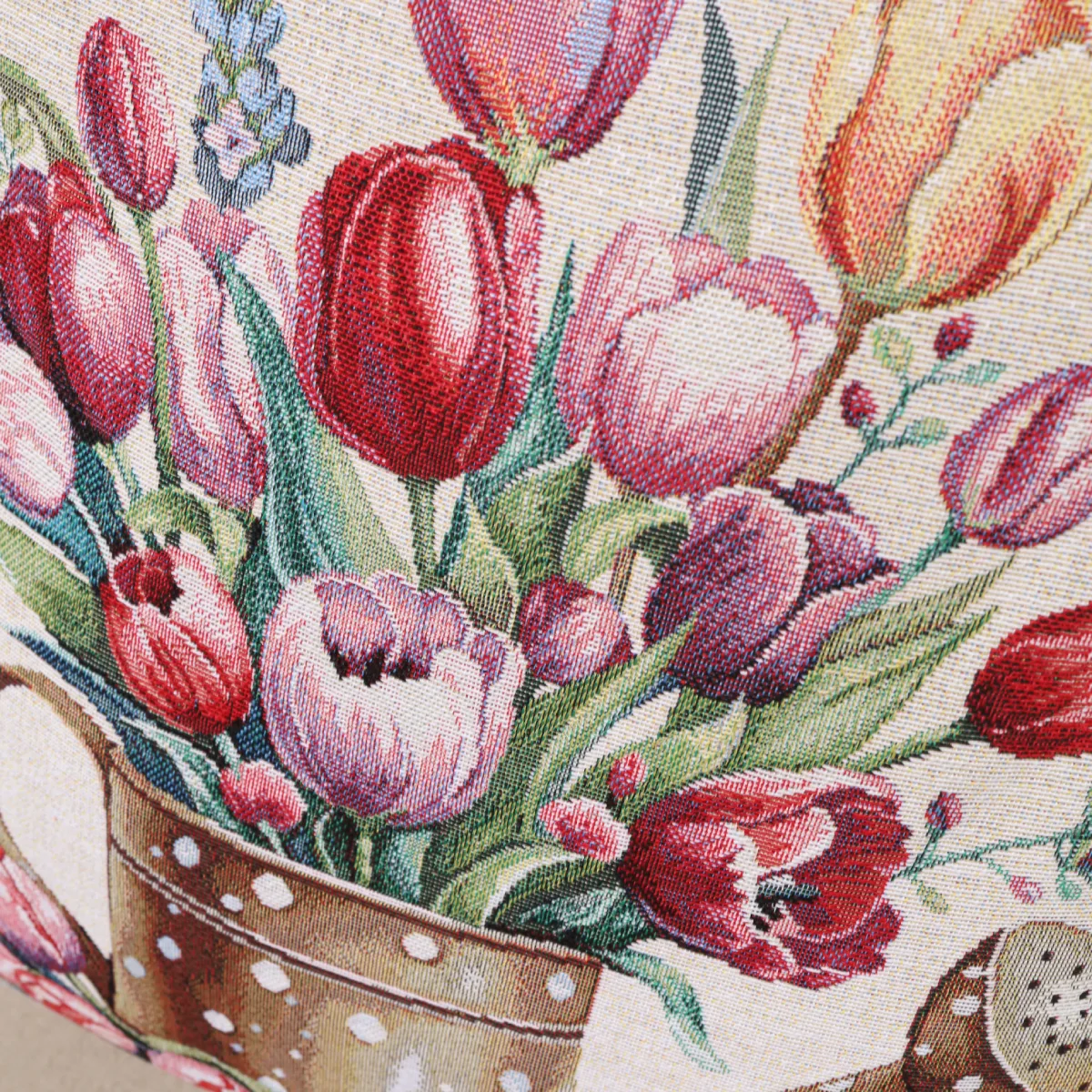 Dvipusis pagalvės užvalkalas Tulpių harmonija