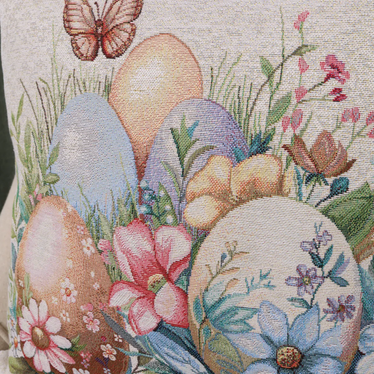 Dvipusis pagalvės užvalkalas Velykų margučiai