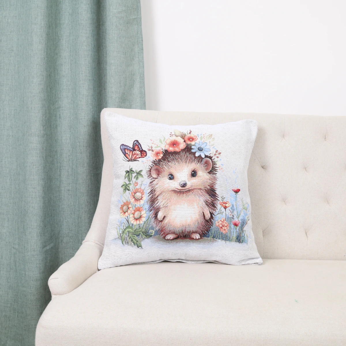 Dvipusis pagalvės užvalkalas Ežiuko svajonė