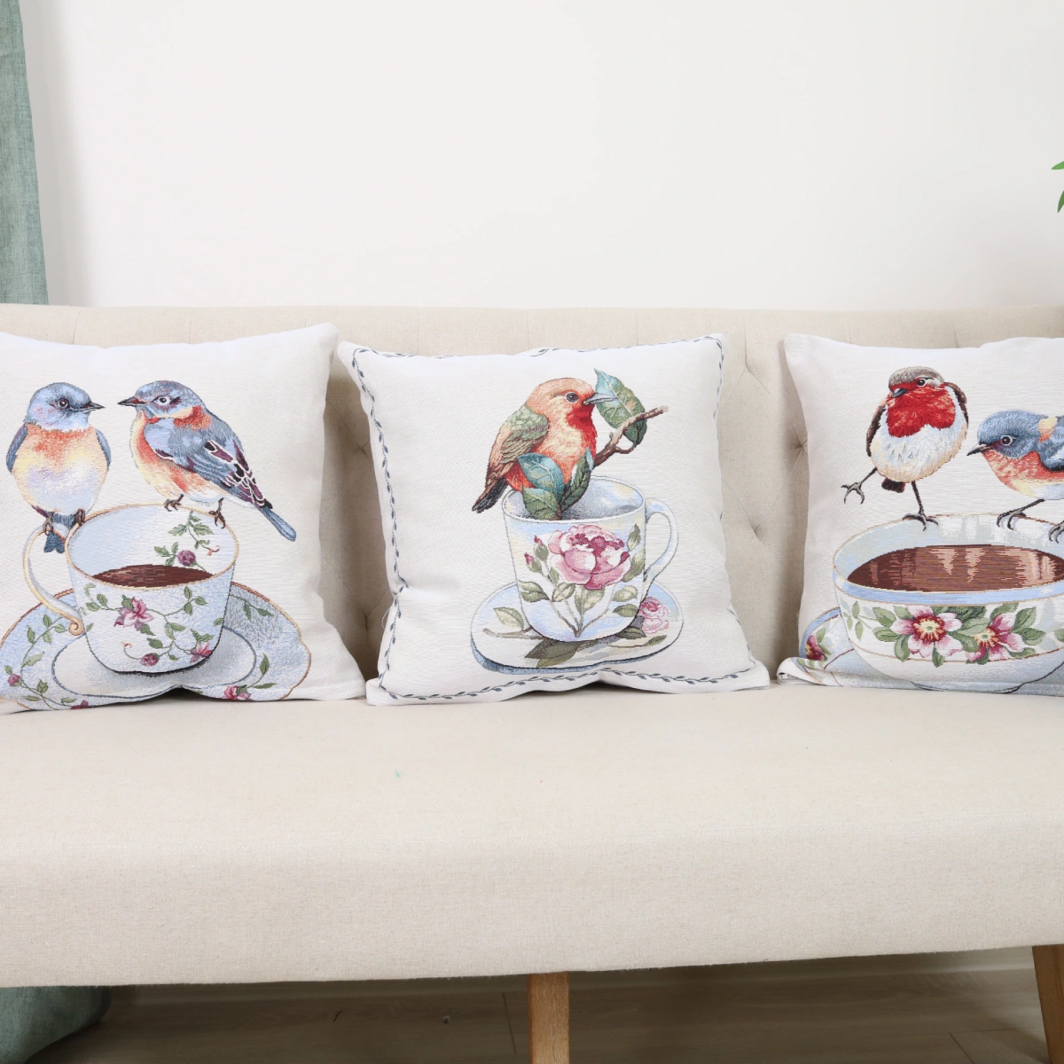 Dvipusis pagalvės užvalkalas Pavasario pokalbis