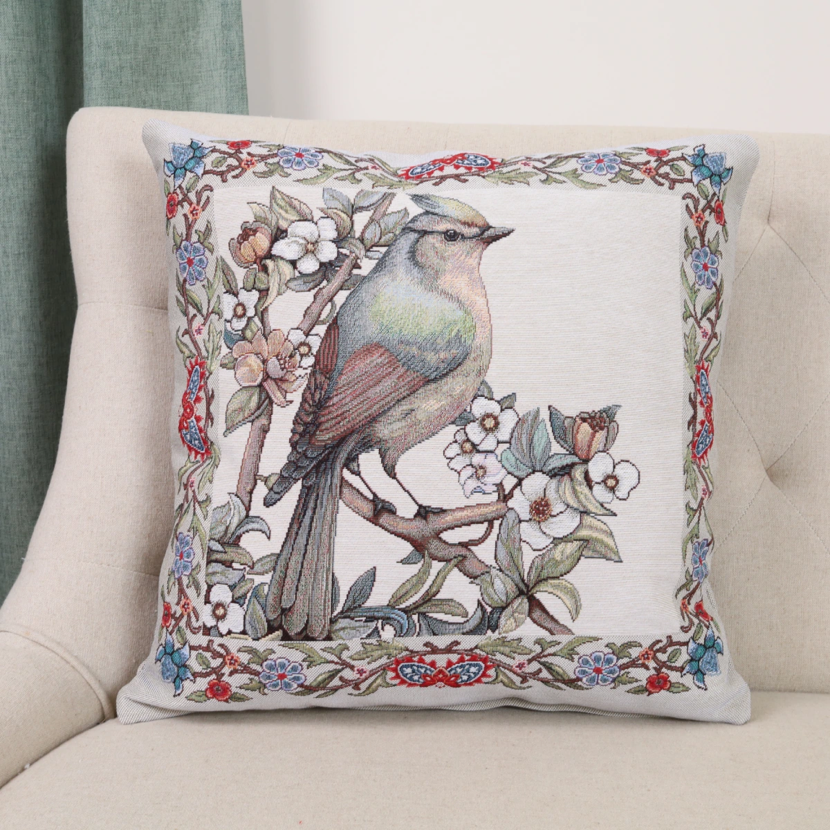 Dvipusis pagalvės užvalkalas Karališkasis sodas - žydėjimas