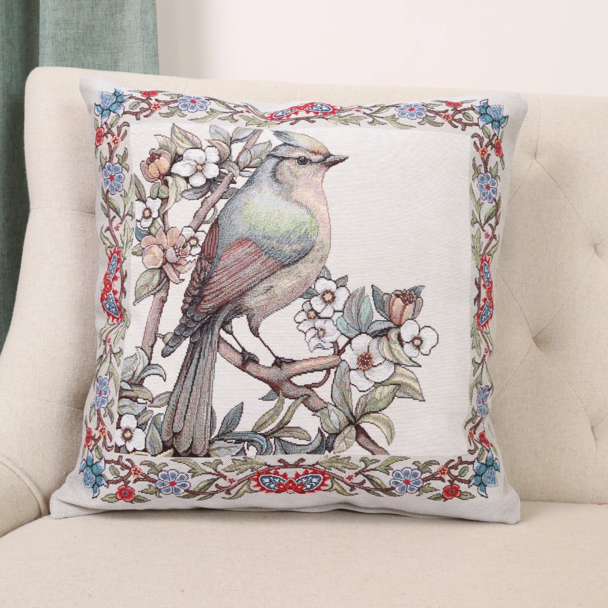 Dvipusis pagalvės užvalkalas Karališkasis sodas - žydėjimas