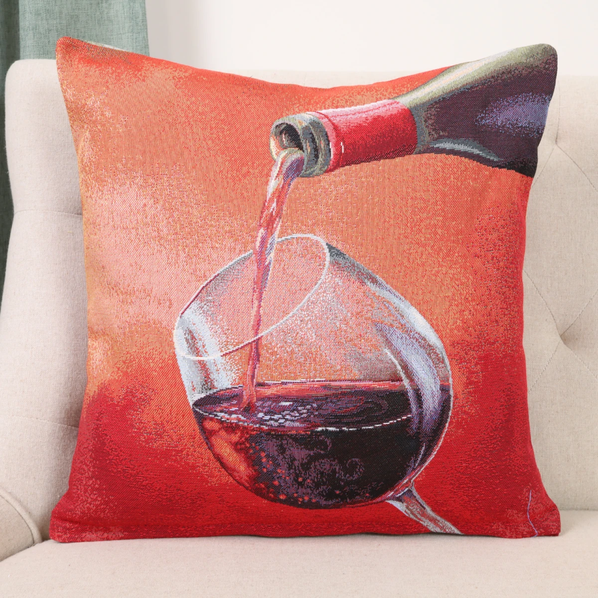 Dvipusis pagalvės užvalkalas Bordo vakaras