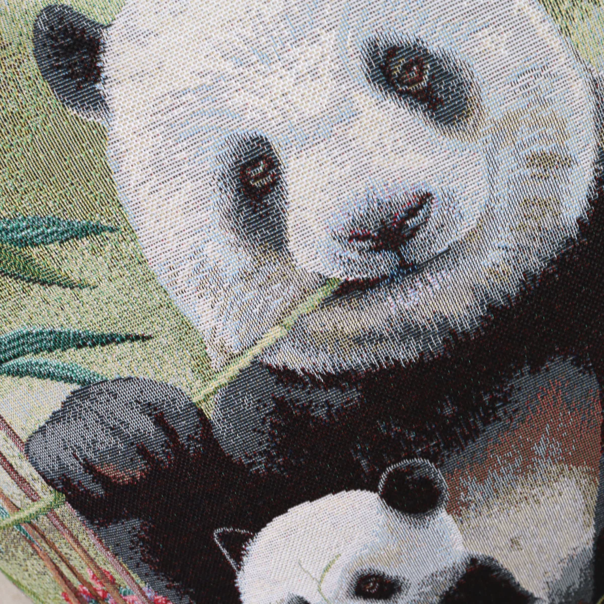 Dvipusis pagalvės užvalkalas Panda su jaunikliu