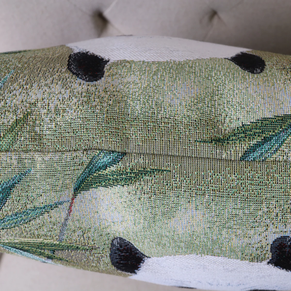 Dvipusis pagalvės užvalkalas Panda su jaunikliu