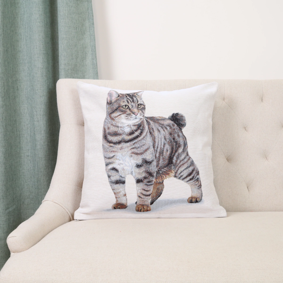 Dvipusis pagalvės užvalkalas Amerikos bobteilas