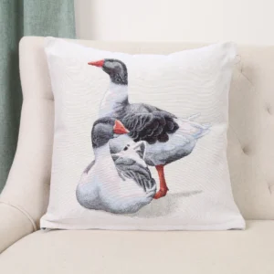 Dvipusis pagalvės užvalkalas Žąsų duetas