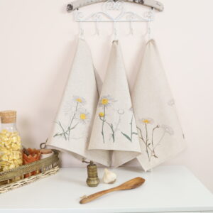 Virtuvinių rankšluosčių rinkinys Ramunės (3vnt.)