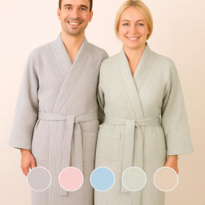 Medvilninis chalatas su dovanų dėžute