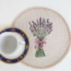 Apvali stalo servetėlė Levandų laukas