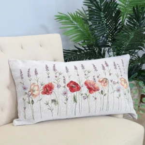 Dvipusis 40x70 cm užvalkalas Aguonos ir levandos