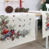 Kalėdinis stalo takelis Sniegenos ir šermukšnis
