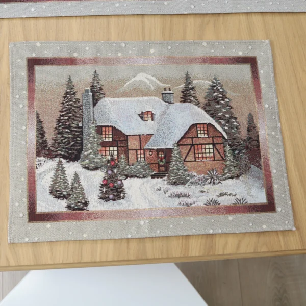Kalėdinė stalo servetėlė Žiemos ramybė