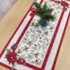 Kalėdinis stalo takelis Raudonos Kalėdų uogos