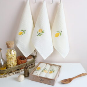 Virtuvinių rankšluosčių rinkinys Citrinos (3 vnt.)