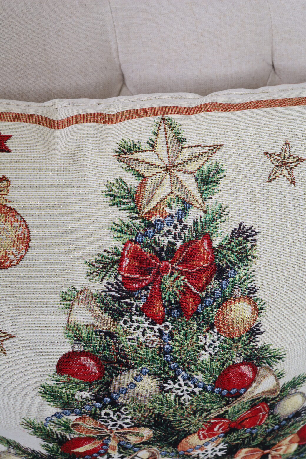 Dvipusis pagalvės užvalkalas Didžioji eglė (blizgus) - Image 4