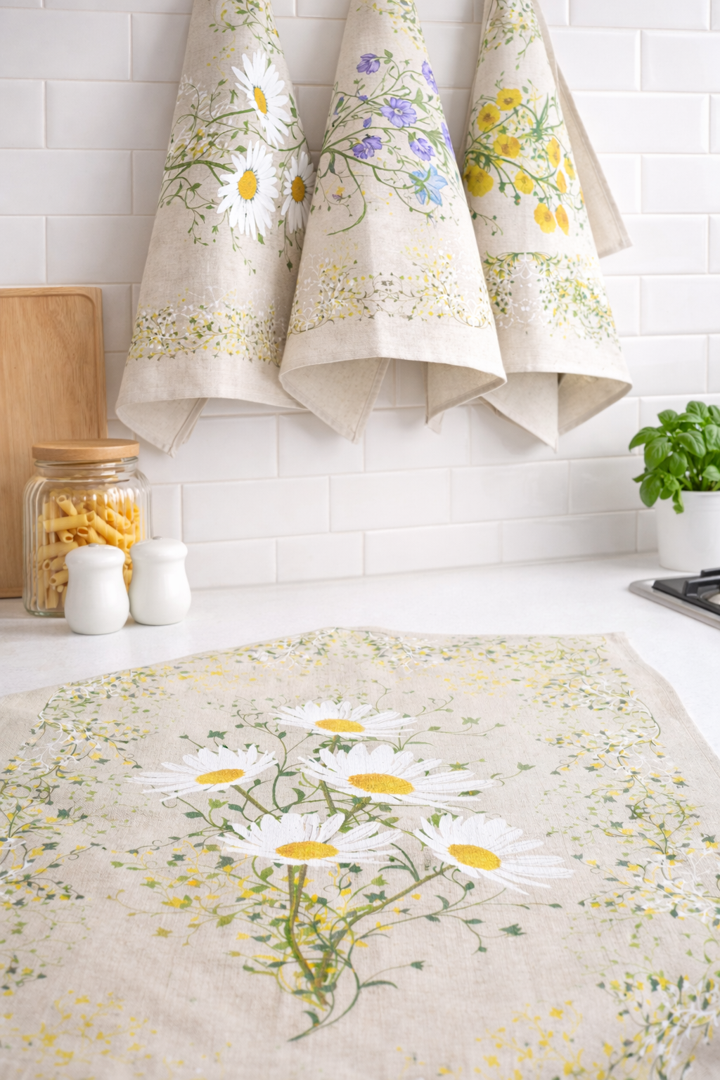 Virtuvinių rankšluosčių rinkinys Vasaros pieva (3 vnt.) - Image 5