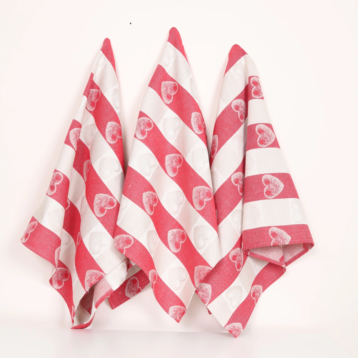 Virtuvinių rankšluosčių rinkinys Širdelės