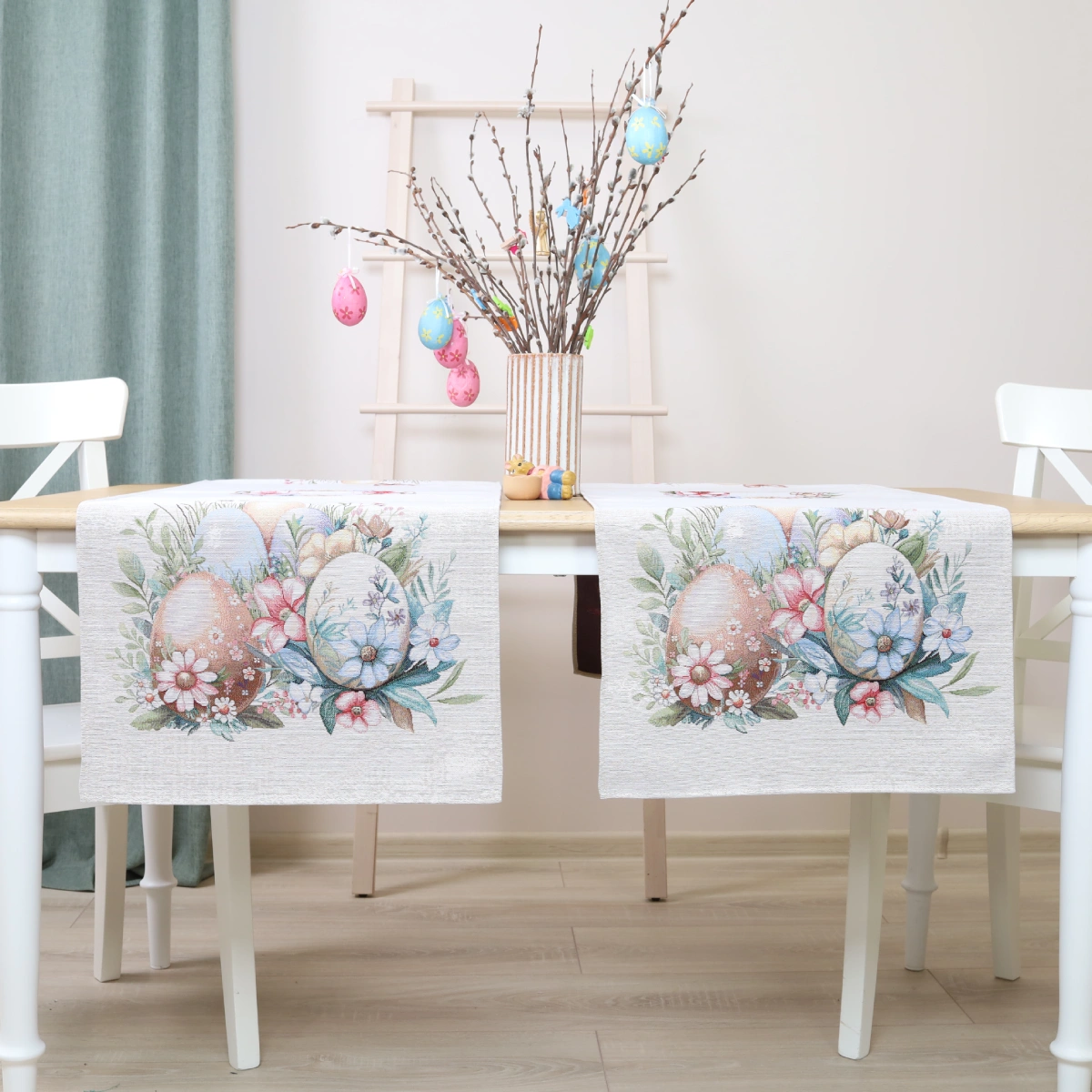 Gobeleninis stalo takelis Velykų margučiai