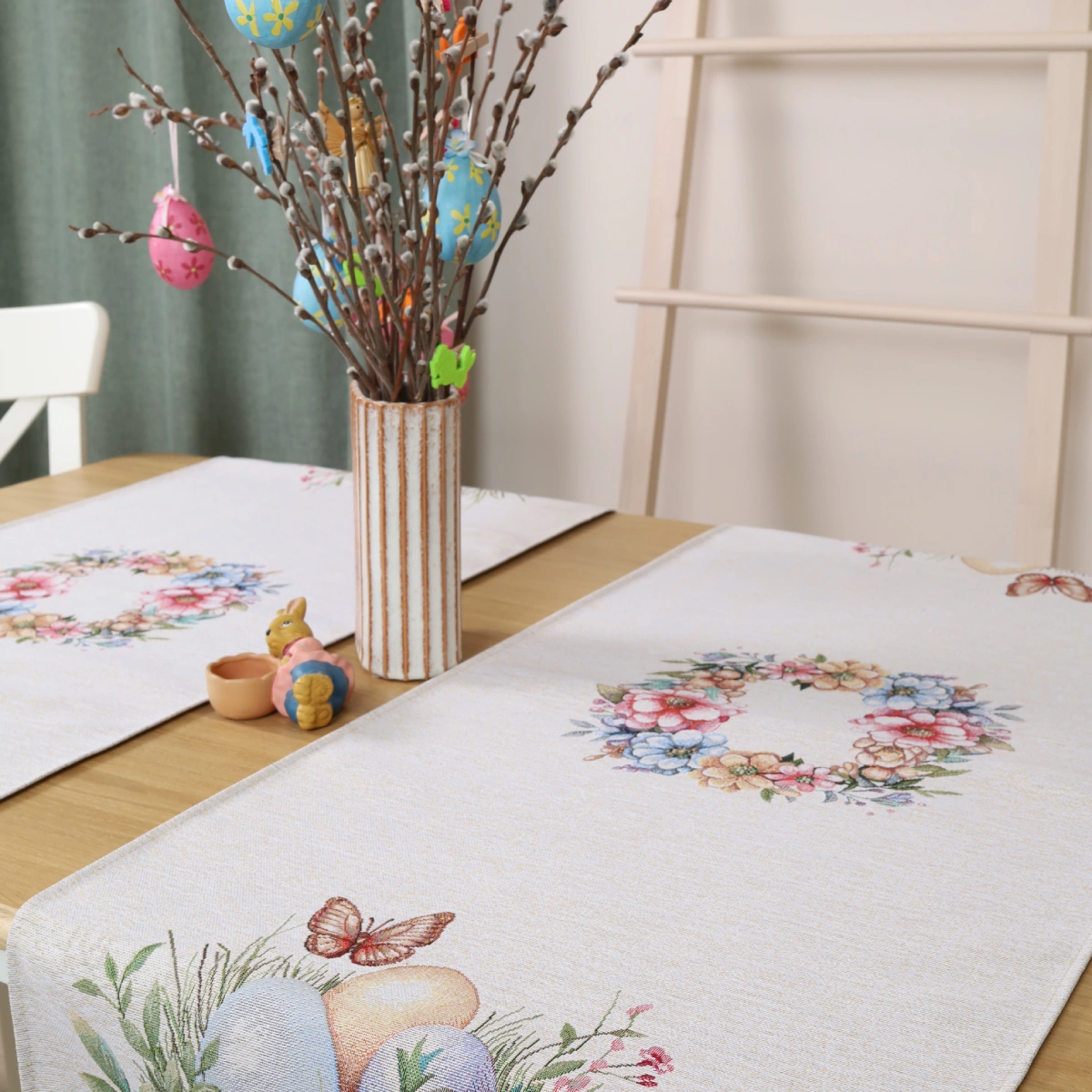 Gobeleninis stalo takelis Velykų margučiai