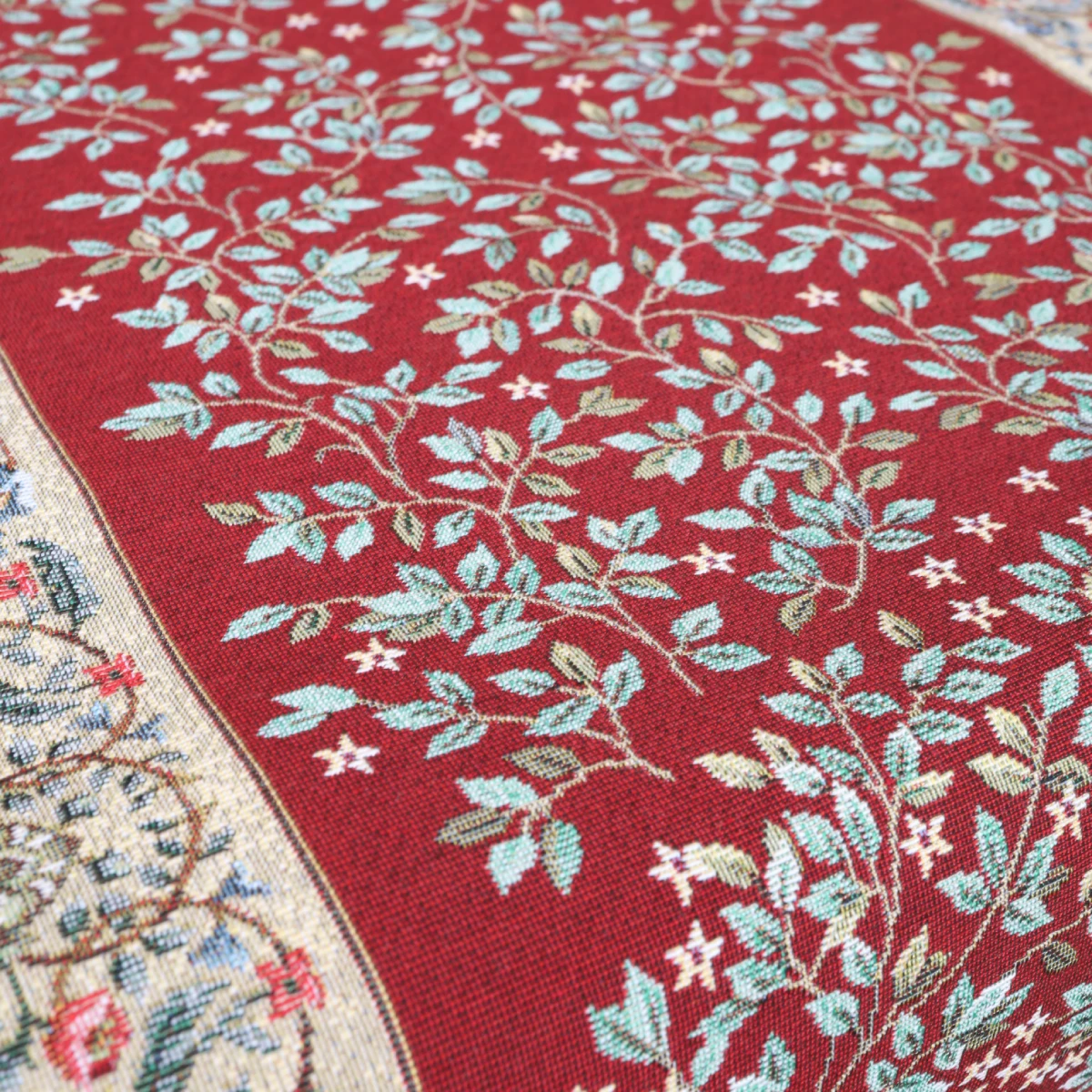 Gobeleninis stalo takelis Baroko gėlės (bordo)