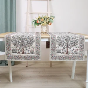 Gobeleninis stalo takelis Baroko gėlės (šviesi)