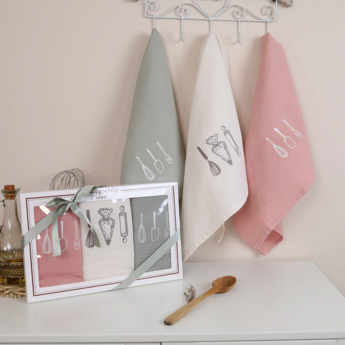 Virtuvinių rankšluosčių rinkinys Virtuvė