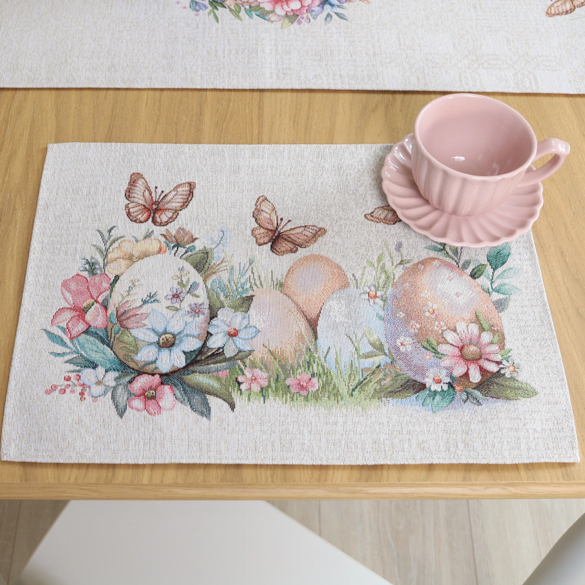 Stalo servetėlė Velykų margučiai