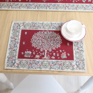 Bordo stalo servetėlė Baroko gėlės