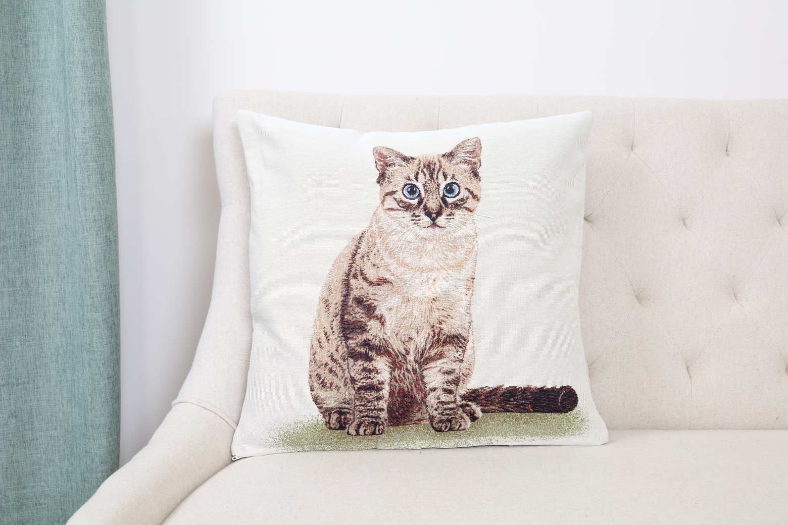 Dvipusis pagalvės užvalkalas Katinėlis Rudis - Image 3