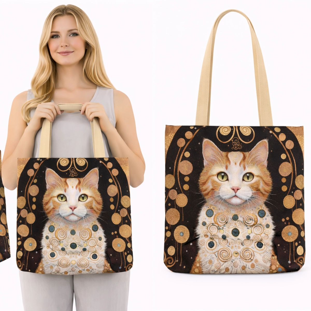 Pirkinių krepšys Auksinis katinas