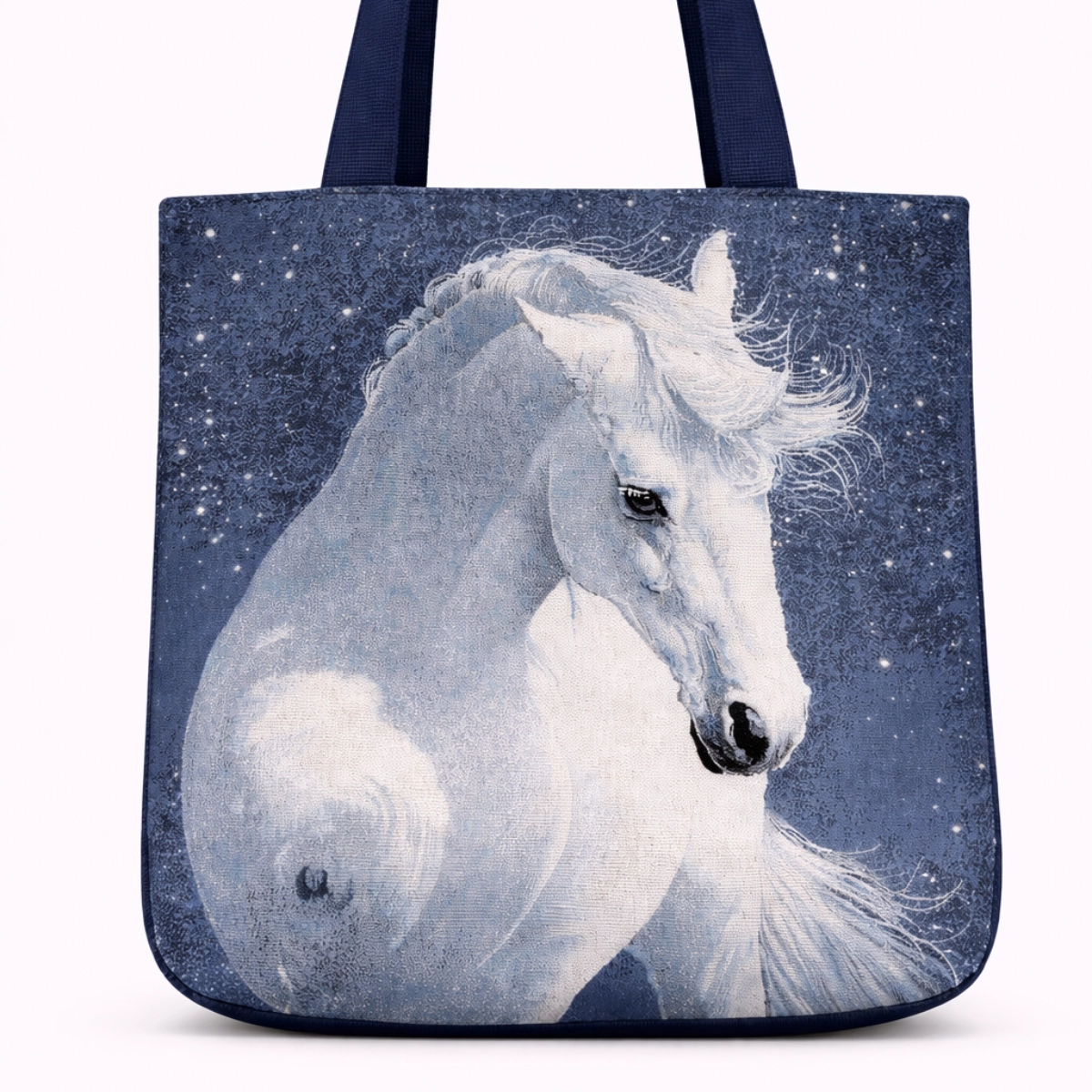 Pirkinių krepšys Baltas žirgas naktyje