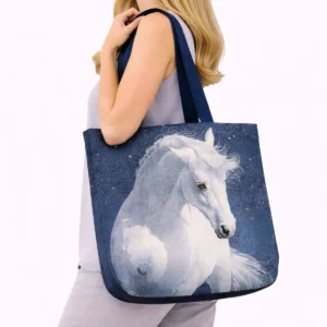 Pirkinių krepšys Baltas žirgas naktyje