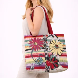 Pirkinių krepšys Grafikos gėlės