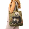 Pirkinių krepšys Panda su jaunikliu