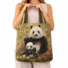 Pirkinių krepšys Panda su jaunikliu