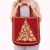 Kalėdinis pirkinių krepšys Šventinė Elegancija