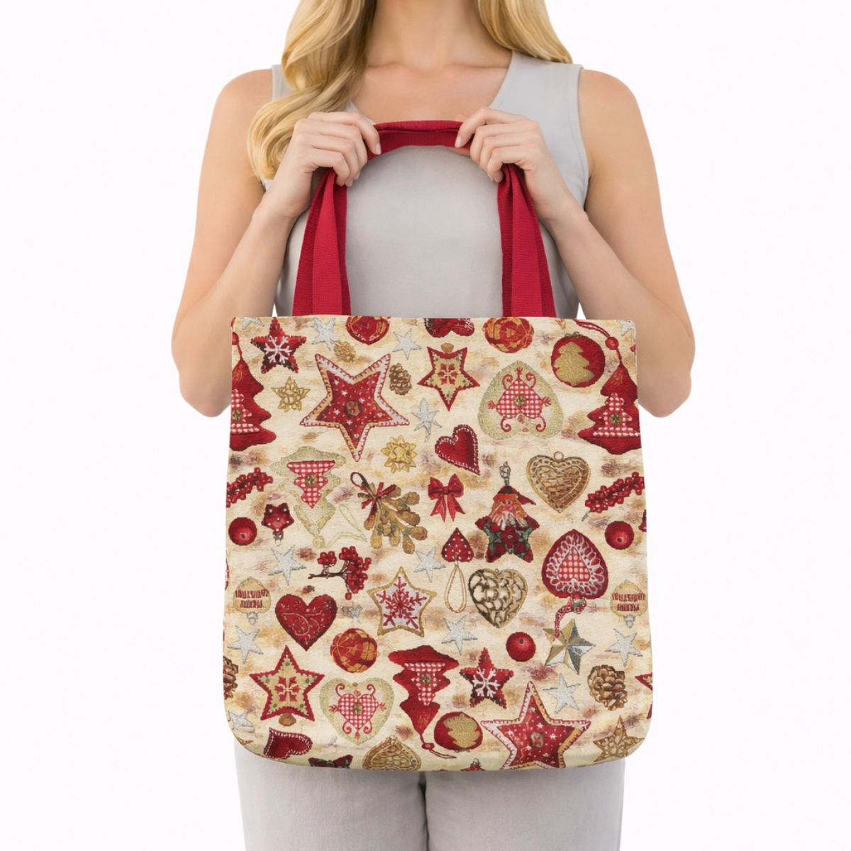 Kalėdinis pirkinių krepšys Šventinė svaja